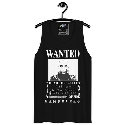 Playera Harmony Style (Tank Top): Wanted William D. On Omar - Don Omar x One Piece