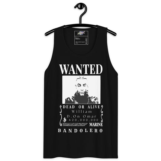Playera Harmony Style (Tank Top): Wanted William D. On Omar - Don Omar x One Piece