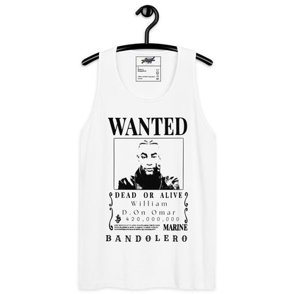 Playera Harmony Style (Tank Top): Wanted William D. On Omar - Don Omar x One Piece