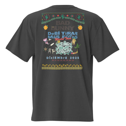 Playera DELUXE: "DfMF World Tour México 2025" Oversize - Bad Bunny