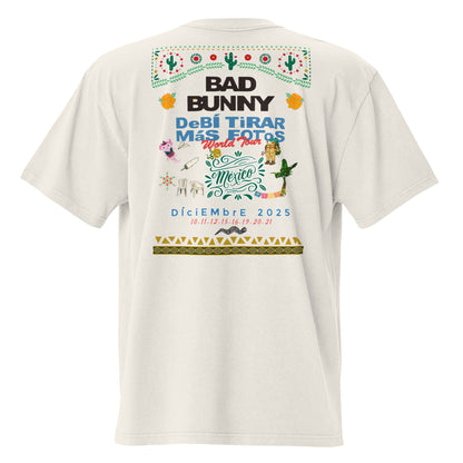 Playera DELUXE: "DfMF World Tour México 2025" Oversize - Bad Bunny