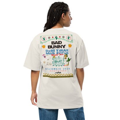 Playera DELUXE: "DfMF World Tour México 2025" Oversize - Bad Bunny