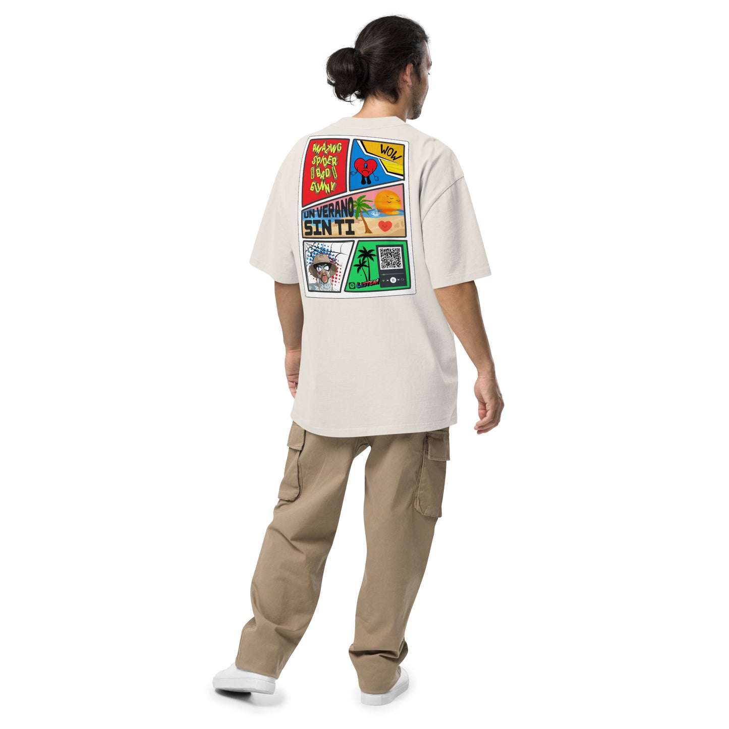 Playera DELUXE: "Spider Bunny" Oversize - Bad Bunny