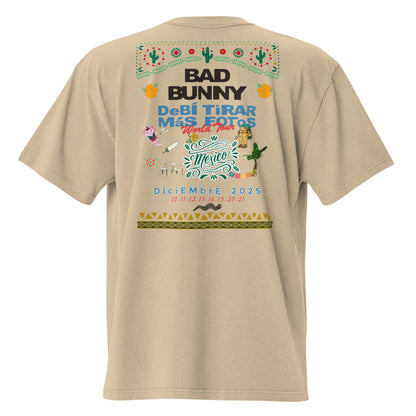 Playera DELUXE: "DfMF World Tour México 2025" Oversize - Bad Bunny