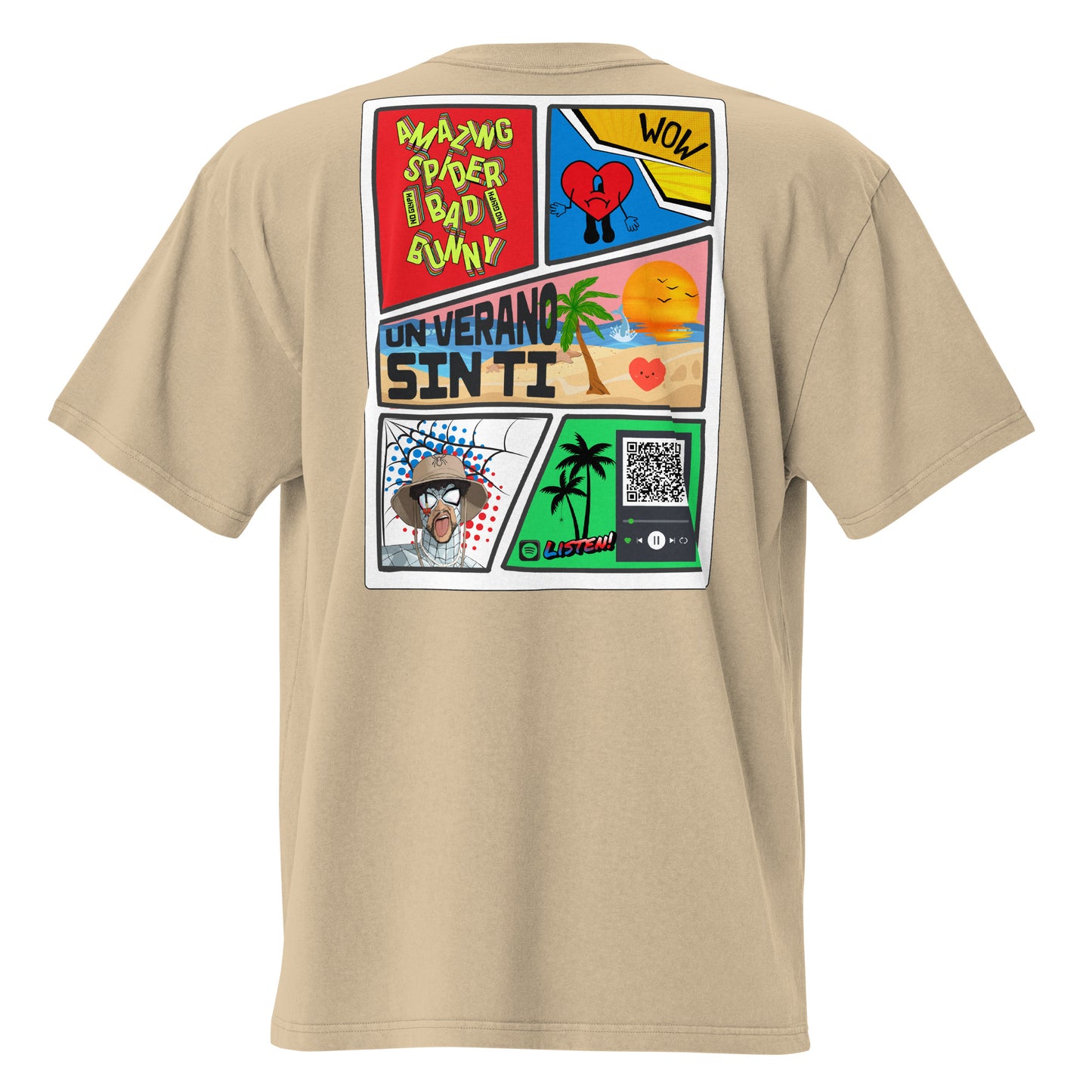 Playera DELUXE: "Spider Bunny" Oversize - Bad Bunny