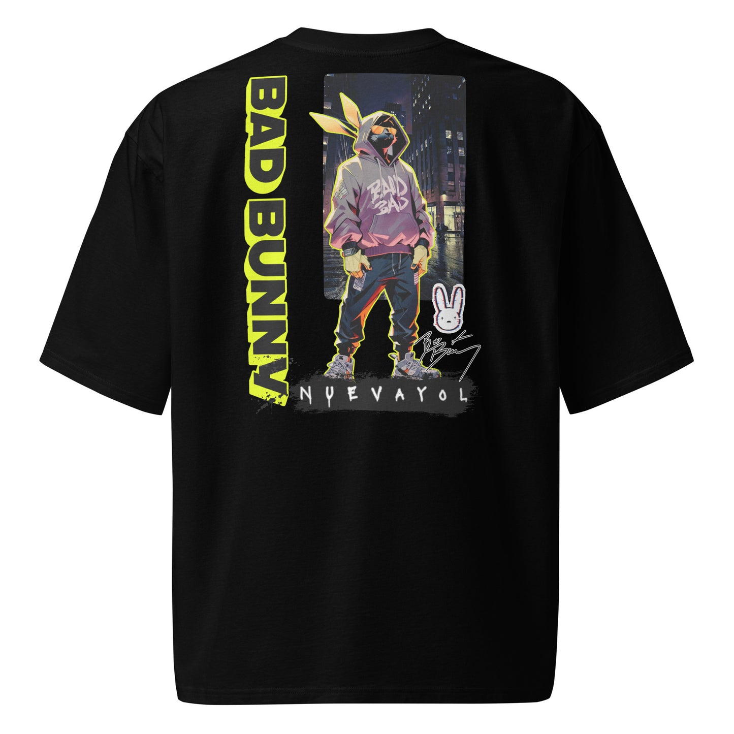 Playera DELUXE: "NUEVAYOL" Oversize - Bad Bunny