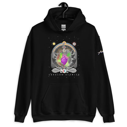 Hoodie Core Vibes: Corazón atómico - Zoé