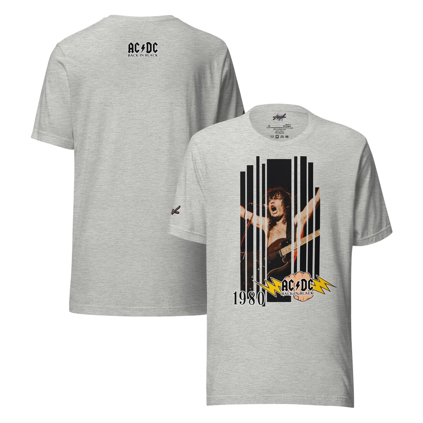 Playera Harmony Style: "Back in black Bon Scott 1980" - AC/DC