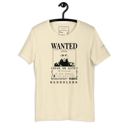 Playera Core Vibes: Wanted William D. On Omar - Don Omar x One Piece