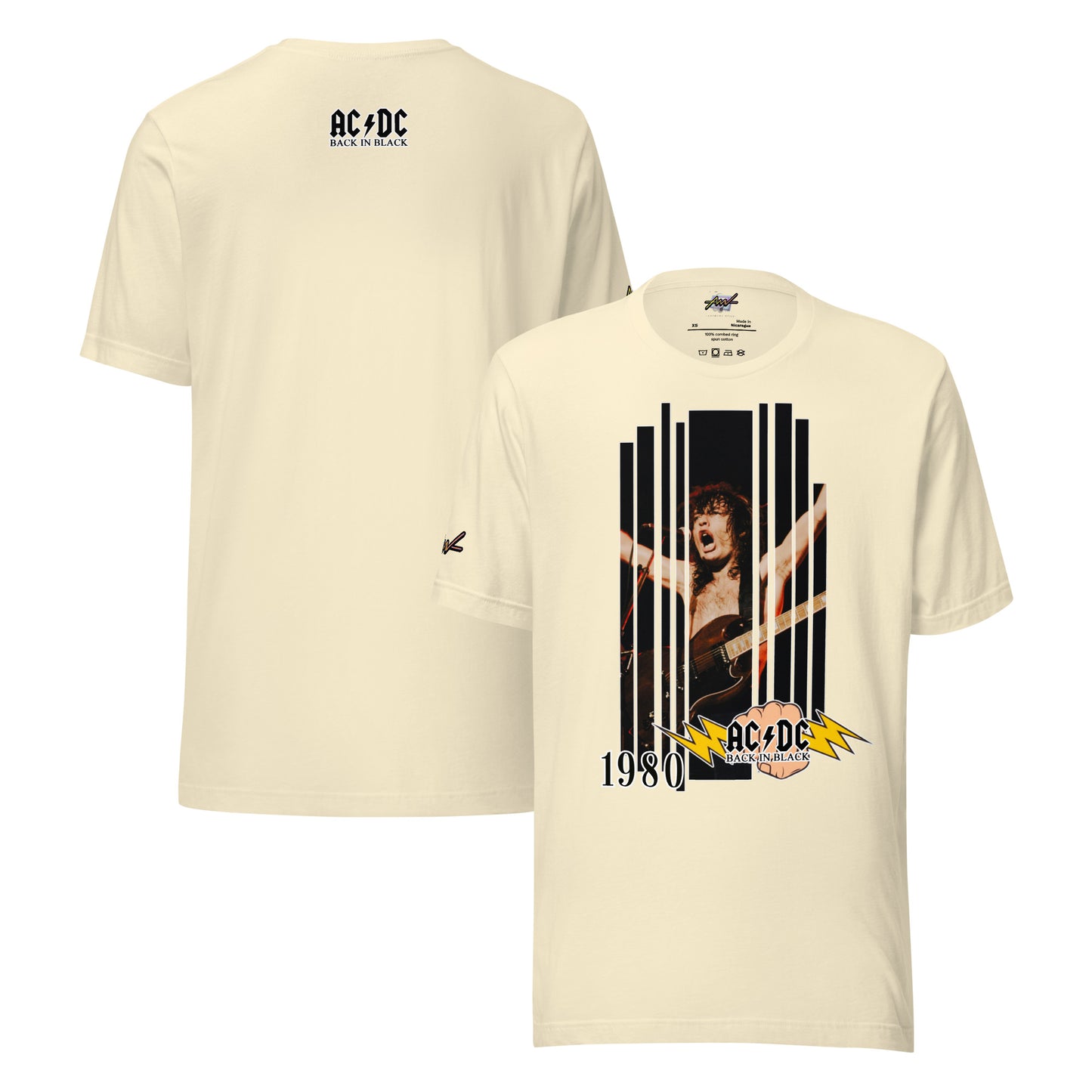 Playera Harmony Style: "Back in black Bon Scott 1980" - AC/DC