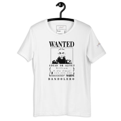 Playera Core Vibes: Wanted William D. On Omar - Don Omar x One Piece