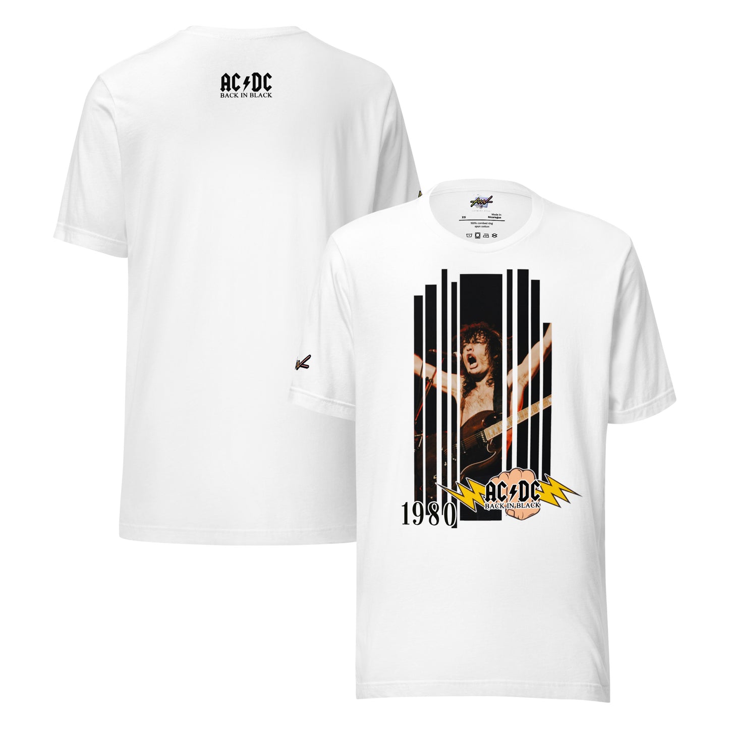 Playera Harmony Style: "Back in black Bon Scott 1980" - AC/DC