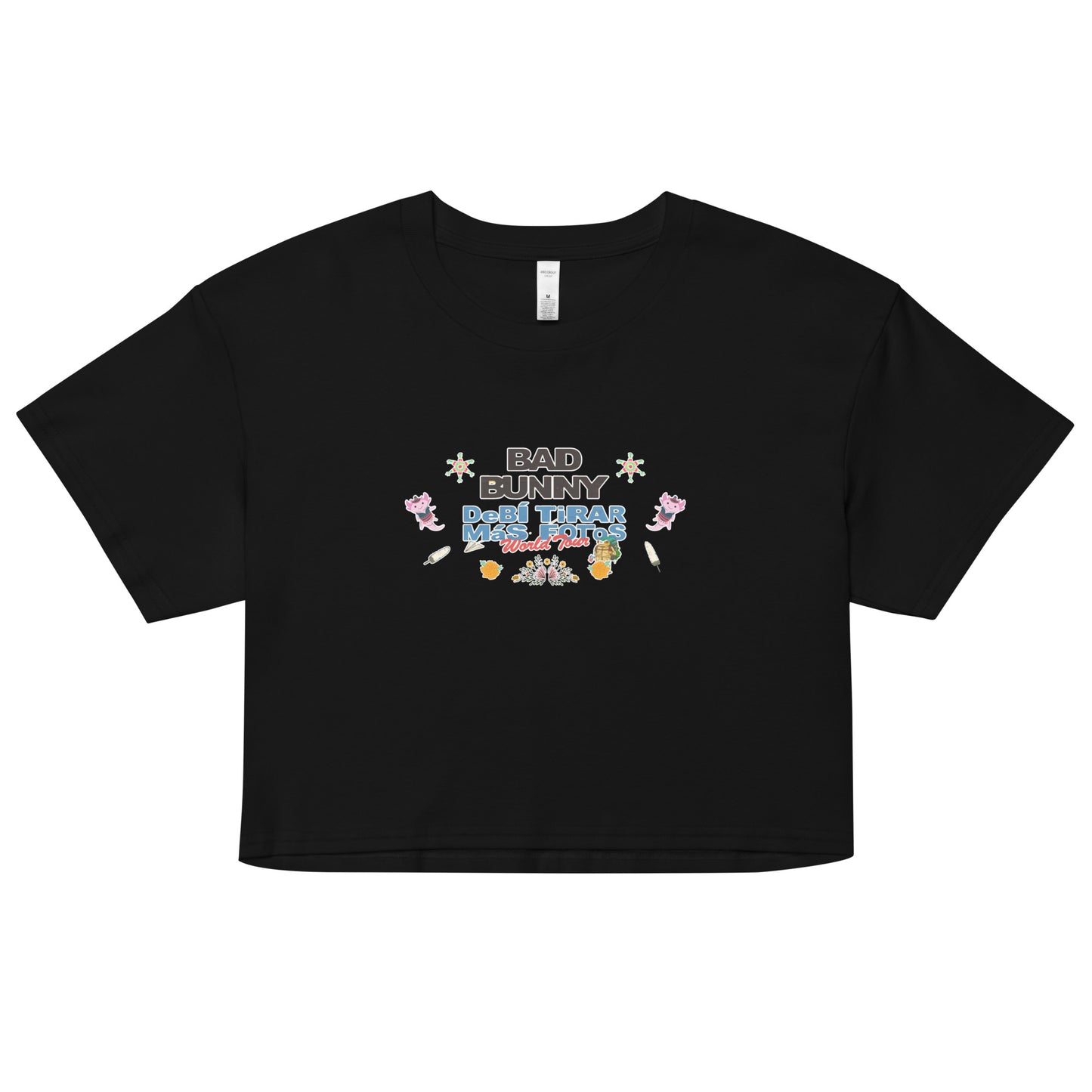 Playera DELUXE: "DfMF World Tour" (Crop top) - Bad Bunny
