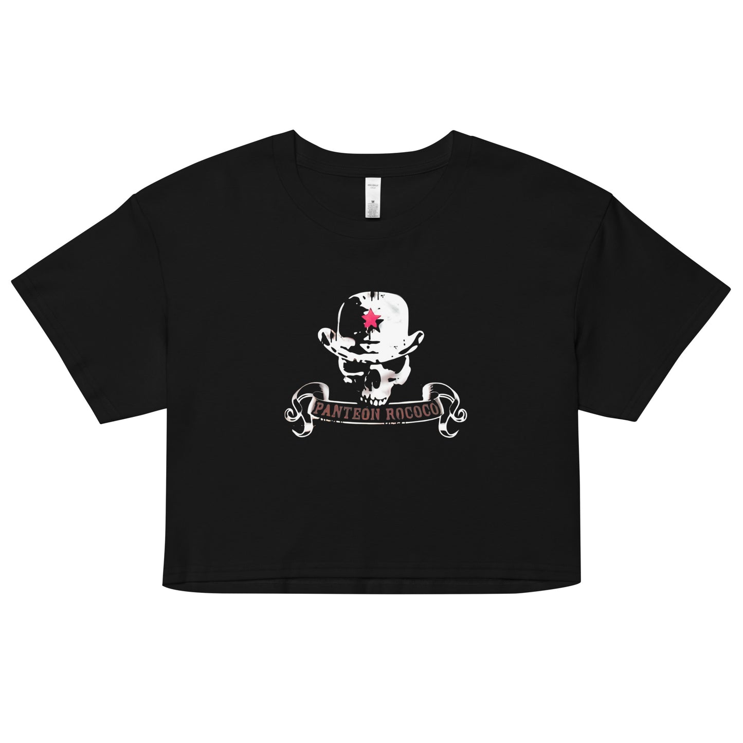Playera DELUXE (Crop top): Calavera Ska - Panteón Rococo