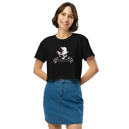 Playera DELUXE (Crop top): Calavera Ska - Panteón Rococo