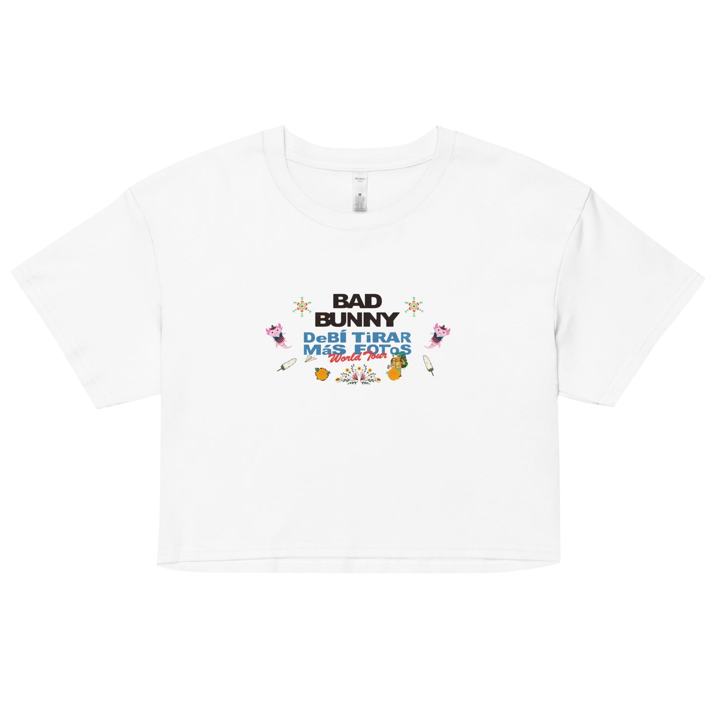 Playera DELUXE: "DfMF World Tour" (Crop top) - Bad Bunny
