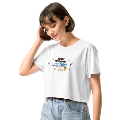 Playera DELUXE: "DfMF World Tour" (Crop top) - Bad Bunny